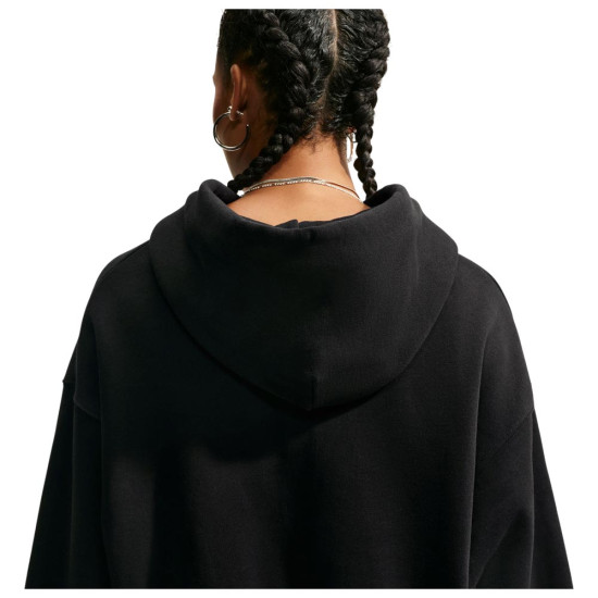 Nike Γυναικεία ζακέτα Studio Fleece Oversized Cropped Full-Zip Hoodie